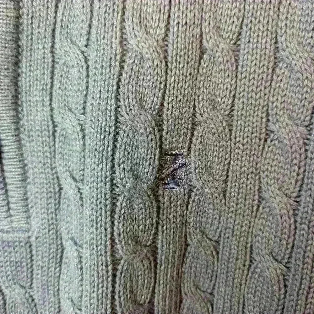Izod sweater 3/4 zip cable knit periwinkle blue. Men's size small. - Picture 3 of 6